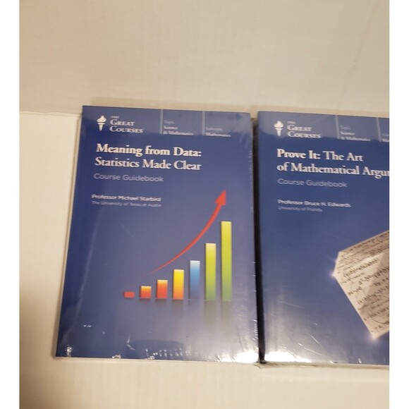 Great Courses 3 SETS Prove It Art Mathematical Science Data DVD's Guidebooks NEW - Picture 2 of 7